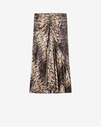 Isabel Marant Jupe Laren En Soie - Femme - Beige - Taille 34 - Isabel Marant