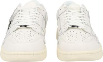 Amiri White Low-Top Perforated Contrast Sole Sneakers