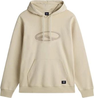 Vans Hoodie met 3D-logo borduurwerk - Heren - Hoodies - Beige - S - Katoen - Hoodies & sweatvesten