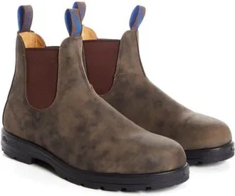 Blundstone Thermal Waterproof Genuine Shearling Lined Chelsea Boot in Rustic Brown at Nordstrom, Size 10.5