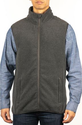 Burnside Polar Fleece Vest in Heather Charcoal at Nordstrom Rack, Size Xx-Large