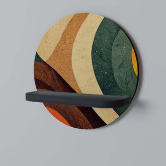 OEM Estante Redondo Colorful Strands Negro