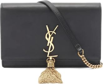 Saint Laurent Borsa a tracolla Kate con nappe anni 2000 - Nero
