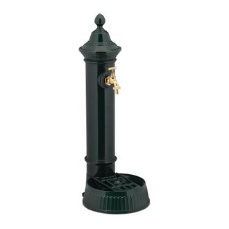 Relaxdays Relaxdays - Fuente Jard&iacute;n Retro, Aluminio, Verde Oscuro, 72 X 26 X 31 Cm