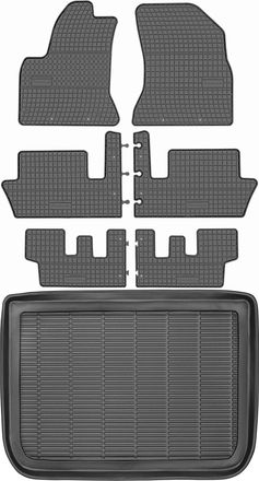 OEM Juego De Alfombrillas De Goma Para Citro&euml;n C4 Picasso Minivan (2006-2013) + Alfombrilla Para El Maletero