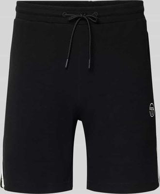 Sergio Tacchini Shorts mit Logo-Stitching Modell EGEO in Black, Gr&ouml;&szlig;e XXL