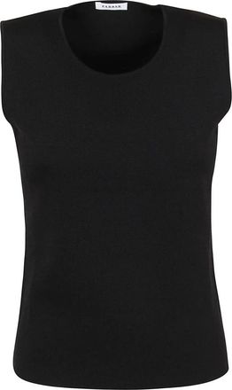 P.A.R.O.S.H. Gebreide Mouwloze Top - Dames - Tops zonder mouwen - Zwart - M - Tops