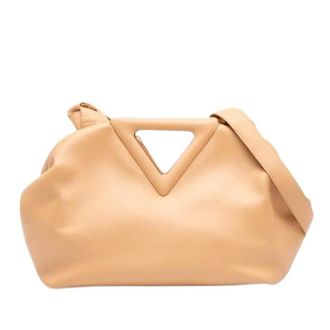 Bottega Veneta Pre-owned Satchel - Dames - Pre-owned - Beige - Maat: ONE Size Leer