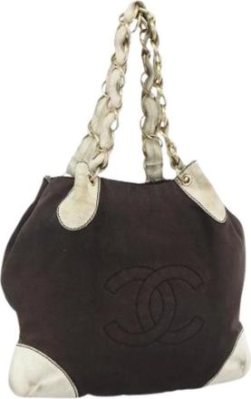 Chanel Pre-owned Handbags, female, Black, Size: ONE SIZE Pre-owned Vintage Shoulder Bag