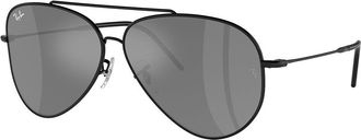 Ray-Ban RBR0101S Aviator Reverse 002/GS Mens Sunglasses Black Size 59