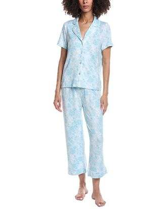Splendid 2Pc Notch Top & Crop Pant Set