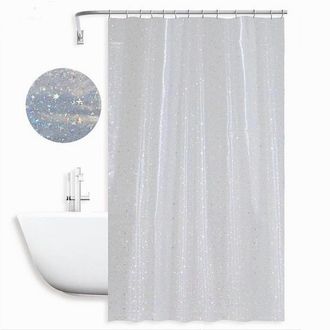 Trade Shop Trade Shop - Copy Of Tenda Per Doccia Vasca Da Bagno Galassia Impermeabile 180x200cm Con Anelli 79218