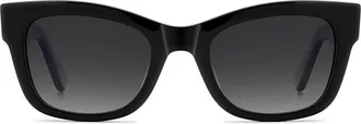 Kate Spade New York aimee 50mm cat eye sunglasses in Black/dark Grey Sf at Nordstrom