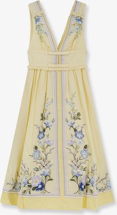 Self Portrait Vestito lungo in cotone con stampa floreale - SELF PORTRAIT - gender_Woman