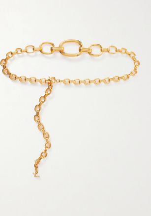 Saint Laurent Cintura In Metallo Dorato - Oro