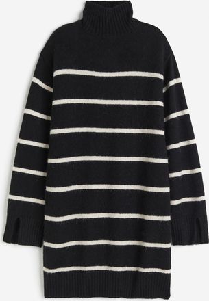 H&M Kleid mit Turtleneck - Schwarz