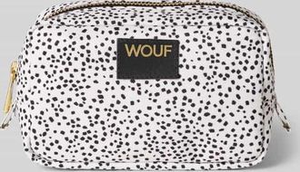 Wouf Kosmetiktasche mit Label-Patch Modell Panna in Offwhite, Gr&ouml;&szlig;e 1
