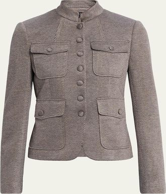 Rag & Bone Mercer Slim Houndstooth Blazer
