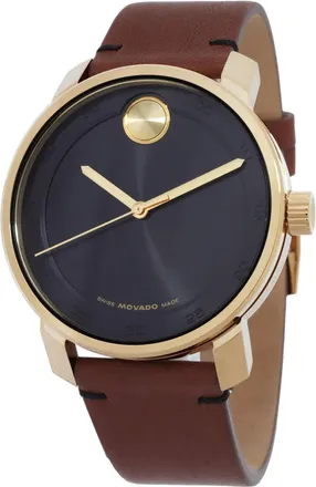 Movado Bold Access Quartz Black Dial Mens Watch 3600915