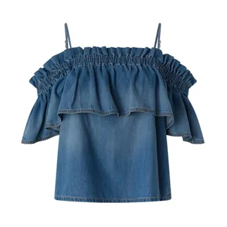 Pinko Blouses, female, Blue, Size: 2XS Bloch Blouse