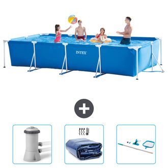 Intex Piscina Con Estructura Rectangular - 450x220x84 Cm - 6-piezas Scb78