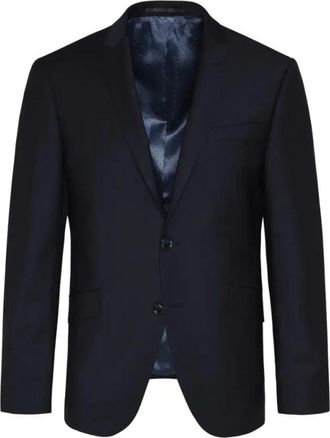 Digel Single-Breasted Blazer - Heren - Blazers - Blauw - XL - Wol - Jassen
