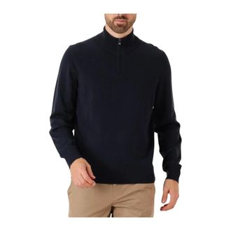 HUGO BOSS Heren, Truien, Blauw, Maat: 2XL Wol