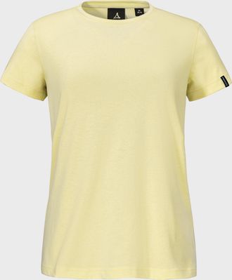 Sch&ouml;ffel Funktionsshirt SCH&Ouml;FFEL T Shirt Style Collada WMS, Damen, Gr. 36, gelb (5105, gelb), Oberstoff: 60% Baumwolle, 40% Polyester, Rundhals, Shirts Funktio