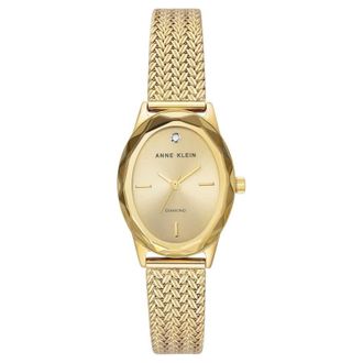 Anne Klein Sunray Gold-tone Dial Ladies Watch AK/5244CHGB
