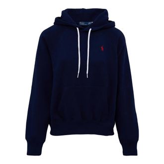 Polo Ralph Lauren Fleece Hoodie - Dames - Hoodies - Blauw - M - Katoen - Hoodies & sweatvesten