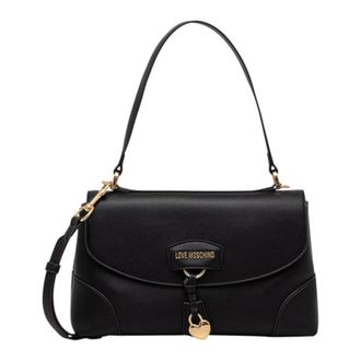 Love Moschino Dames, Tassen, Zwart, Maat: ONE Size Leer