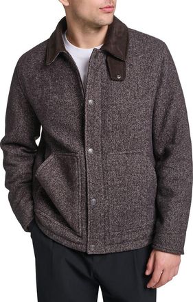Levi's Corduroy Collar Barn Jacket in Brown Tweed at Nordstrom, Size Xx-Large