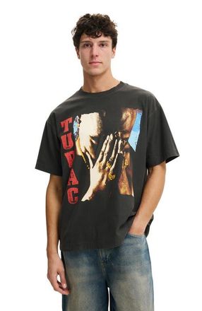 Cotton On Mens Box Fit Premium Music T-Shirt in Faded Slate Tupac - at Nordstrom, Size Xx-Small