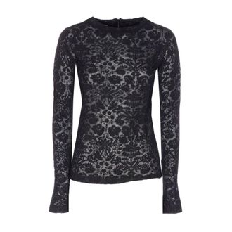 Pinko Pinko Sweaters Zwart - Dames - Ronde hals truien - Zwart - S - Truien & Vesten