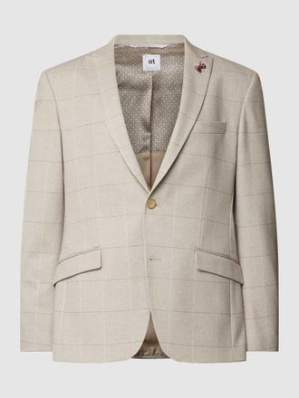 Atelier Torino 2-Knopf-Sakko aus Leinenmischung in Sand, Größe 50