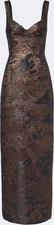 SIMKHAI Viella jacquard gown