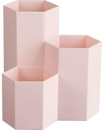 No Brand Bandeja De Almacenamiento - Tarro Hexagonal Multifuncional Creativo Para Guardar Bol&iacute;grafos De Maquillaje, Brochas Y Art&iacute;culos De Papeler&iacute;a - Decoraci
