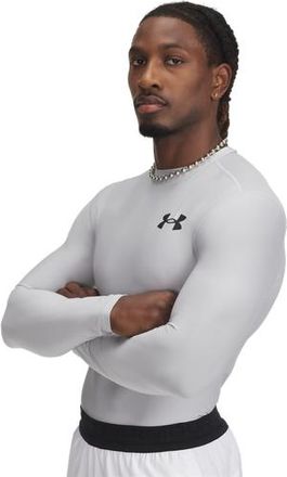 Under Armour Mens Heatgear OG Compression Long Sleeve - Mod Gray/Black Size 3XL
