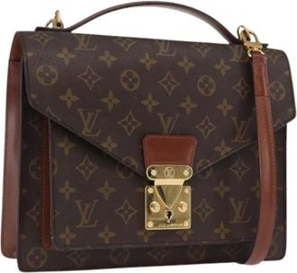 Louis Vuitton Pre-owned Handbags, female, Brown, Size: ONE SIZE Pre-owned Canvas Handbag