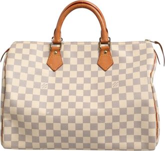 Louis Vuitton Damier Azur Speedy Bandouliere Womens 30 (Pre-Owned)