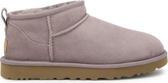 UGG Classic Womens Designer Ultra Mini Lilac Suede Ankle Boots UK7 - 40 (IT40/ UK7)