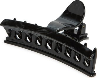 France Luxe Carrara Classic Slim Claw Clip in Nacro Black at Nordstrom