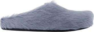 Marni Fussbett Sabot - Heren - Slip ons - Blauw - 42 EU - Leer - Schoenen