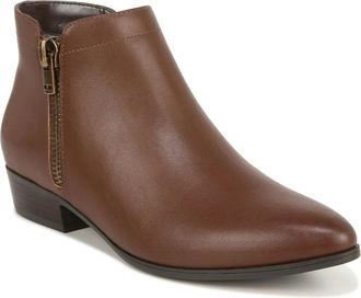 Naturalizer Claire Boots Womens Brown Leather Pointed Toe Ankle Bootie LION37