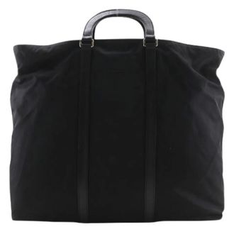 Prada Pre-owned Nylon Boston Bag - unisex - Prada Vintage - Vintage Tote Bags - Black - ONE SIZE - Pre-owned