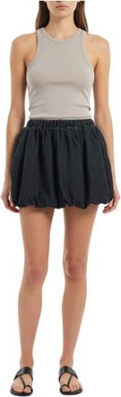 Diesel Blue Solid Above Knee Skirt