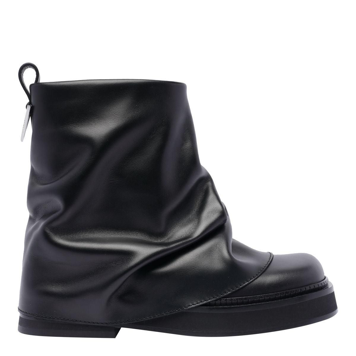 ロングブーツ THE ATTICO Black Leather Lea Boots The attico 'lea' boots available on julian-fashion.com