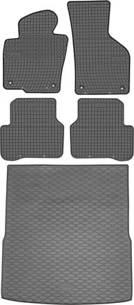 OEM Volkswagen Passat B7 Kombi / Variant De 10.2010 A 11.2014 Set - Alfombrillas De Goma Para Coche + Alfombrilla Para Maletero