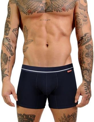 Mosmann Mens Ultra-Soft Boxers in Dark Navy at Nordstrom, Size X-Large Au
