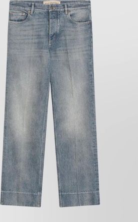 Valentino straight leg five-pocket denim trousers